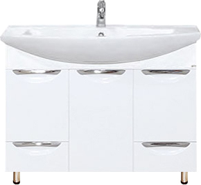 Тумба с раковиной Misty Лаванда 105 с ящиками