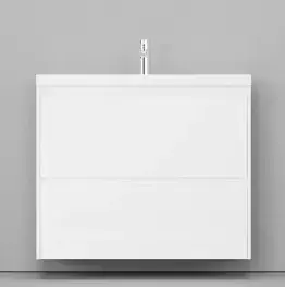 Тумба с раковиной Velvex Klaufs 100 2Y подвесная белый