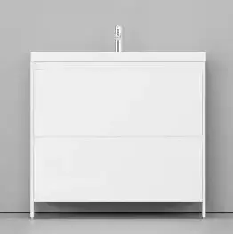 Тумба с раковиной Velvex Klaufs 90 2Y напольная белый