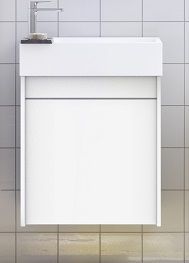 Тумба под раковину Art&Max Family 50 подвесная с распашной дверцей Bianco Lucido