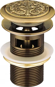 Донный клапан для раковины Lemark Jasmine LM6680B бронза