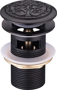 Донный клапан для раковины Lemark Jasmine LM6680ORB черная бронза