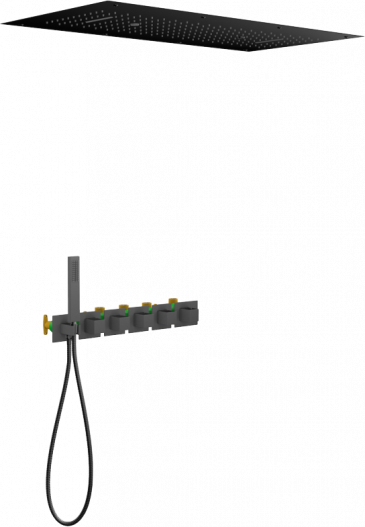 Душевая система встроенная с термостатом Timo Petruma SX-5329/03SM черный