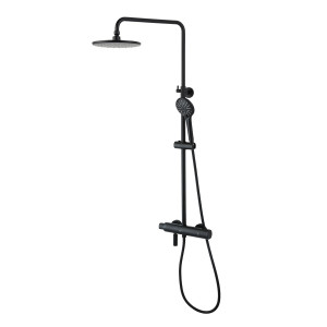 Душевая система Lemark Bronx LM3772BL термостатическая чёрный