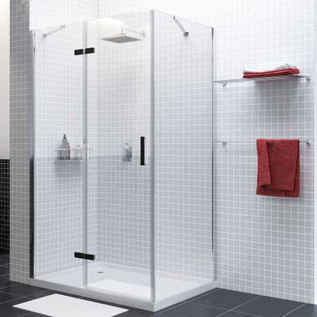 Душевой уголок Wasserkraft Aller 120х90 L 10H07LBLACK черный/хром