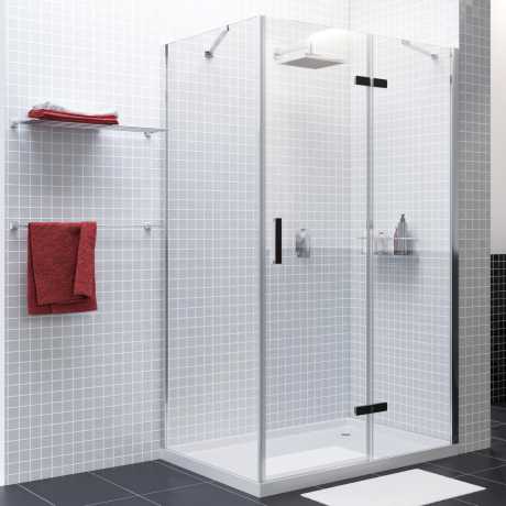 Душевой уголок Wasserkraft Aller 120x100 R 10H10RBLACK MATT черный/хром