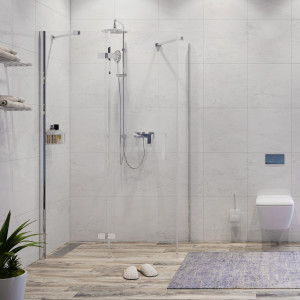 Душевой уголок Wasserkraft Aller 120x90 L 10H07LWHITE белый/хром