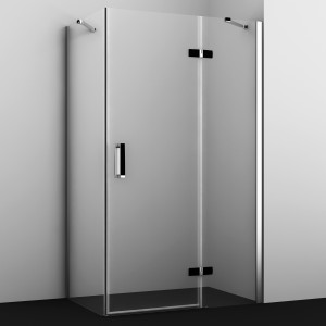 Душевой уголок Wasserkraft Aller 120x90 R 10H07RBLACK черный/хром