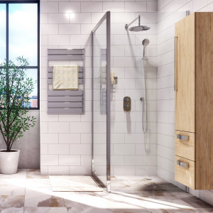 Душевой уголок Wasserkraft Berkel 100x80 48P17 хром