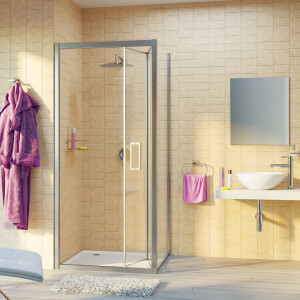 Душевой уголок Wasserkraft Weser 90x90 78F03 хром