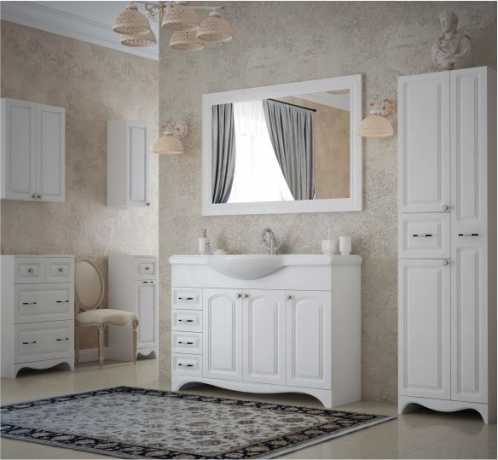 Мебель для ванной Классика Corozo 120 с корзиной для белья