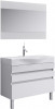 Мебель для ванной Aqwella 5 stars Бергамо 80 напольная, белая — рис. 2