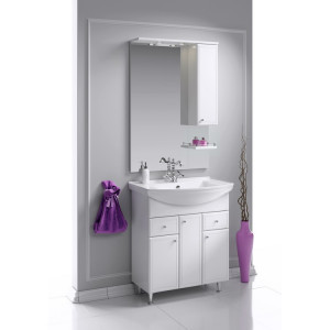 Мебель для ванной Aqwella Барселона Люкс 75 с бельевой корзиной