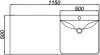 Раковина над стиральной машиной Aqwella Forma 115 R — рис. 5
