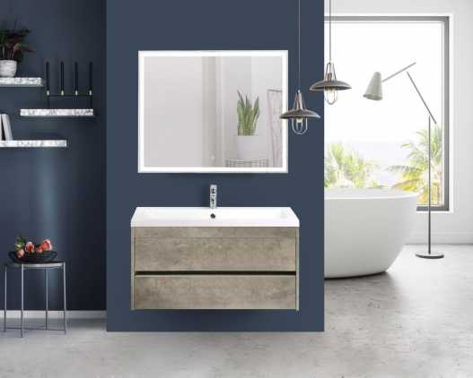 Мебель для ванной Art&Max Family 100 подвесная Cemento Veneto