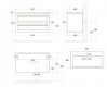 Мебель для ванной Art&Max Platino 100 подвесная Черный матовый — рис. 5