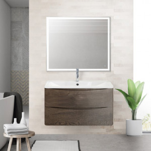 Мебель для ванной BelBagno Acqua 100 подвесная Rovere Nature Grigio