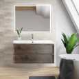 Мебель для ванной BelBagno Albano 100 подвесная Rovere Nature Grigio
