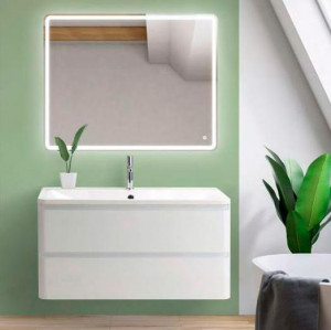 Мебель для ванной BelBagno Albano 80 подвесная Bianco Lucido