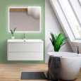 Мебель для ванной BelBagno Albano 90 подвесная Bianco Lucido