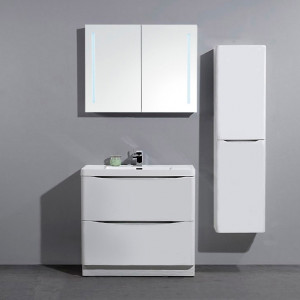 Мебель для ванной BelBagno Ancona-N 80 напольная Bianco Lucido
