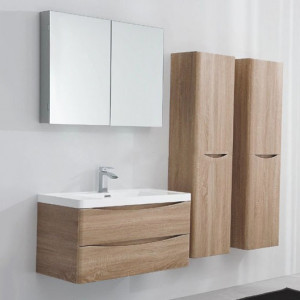 Мебель для ванной BelBagno Ancona-N 90 подвесная Rovere Bianco