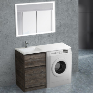 Мебель для ванной BelBagno Kraft-LVD 60 Pino Pasadena c раковиной над стиральной машиной 120 L