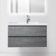 Мебель для ванной BelBagno Luce 100 Stucco Cemento — рис. 2