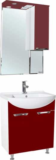 Мебель для ванной Bellezza Альфа 65 красная
