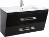 Тумба с раковиной Bellezza Берта подвесная 100 черная — рис. 1