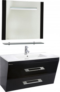 Мебель для ванной Bellezza Берта подвесная 100 черная