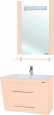 Мебель для ванной Bellezza Берта подвесная 60 бежевая