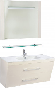 Мебель для ванной Bellezza Берта подвесная 90 бежевая