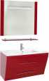 Мебель для ванной Bellezza Берта подвесная 90 красная