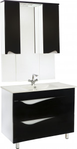 Мебель для ванной Bellezza Эйфория 105 черная