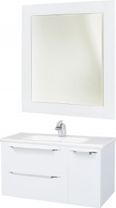 Мебель для ванной Bellezza Луиджи 90 L, белая