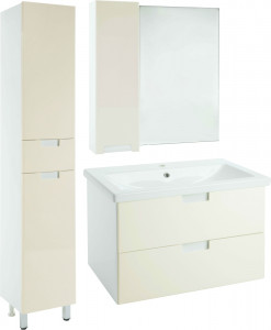 Мебель для ванной Bellezza Пегас 100 подвесная 2 ящика бежевая