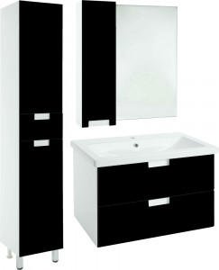 Мебель для ванной Bellezza Пегас 100 подвесная 2 ящика черная