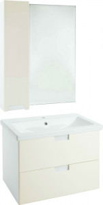 Мебель для ванной Bellezza Пегас 50 подвесная 2 ящика бежевая