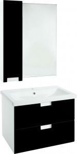 Мебель для ванной Bellezza Пегас 70 подвесная 2 ящика черная