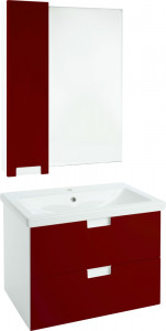 Мебель для ванной Bellezza Пегас 70 подвесная 2 ящика красная