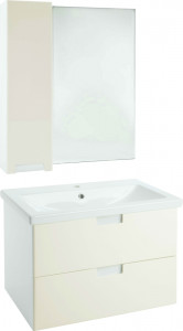 Мебель для ванной Bellezza Пегас 80 подвесная 2 ящика бежевая