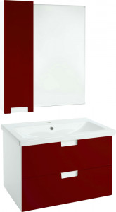 Мебель для ванной Bellezza Пегас 90 подвесная 2 ящика красная