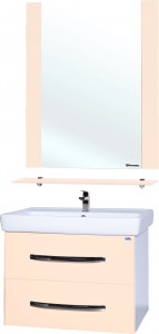 Мебель для ванной Bellezza Рокко 80 подвесная бежевая 2 ящика