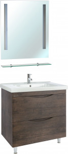 Мебель для ванной Bellezza Санриса 80 напольная, орех