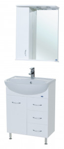 Мебель для ванной Bellezza Уют 60 3 ящика белая