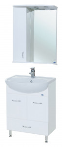 Мебель для ванной Bellezza Уют 60 с нижним ящиком белая