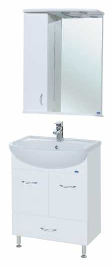 Мебель для ванной Bellezza Уют 60 с нижним ящиком белая