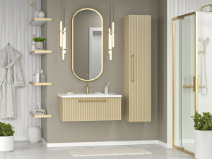 Мебель для ванной Brevita Alicante 90 подвесная капучино