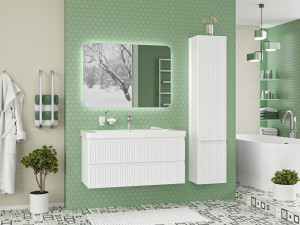 Мебель для ванной Brevita Victory 105 подвесная белый